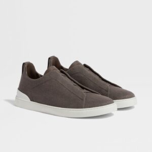 DARK TAUPE COTTON SNEAKER