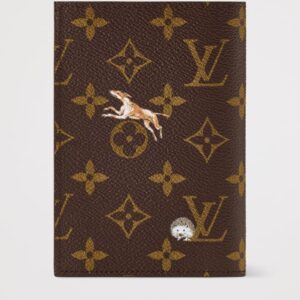 ANIMAL BROWN PASSPORT COVER