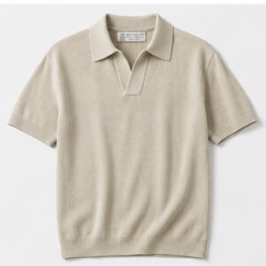 IVORY KNIT POLO
