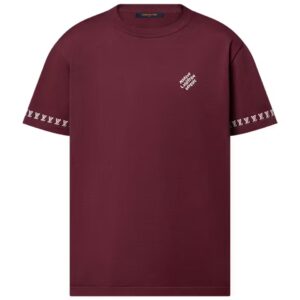MAROON LUEX TRIM TEE