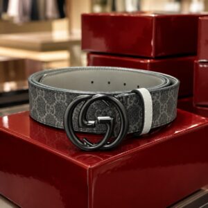 OBSIDIAN MONOGRAM BELT