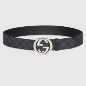 ARCTIC CHROME MONOGRAM BELT