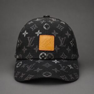 BLACK MONOGRAM CAP