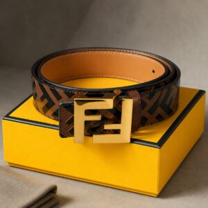 FF PRINT LEATHER BELT