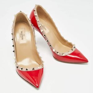 STUDDED RED HEELS